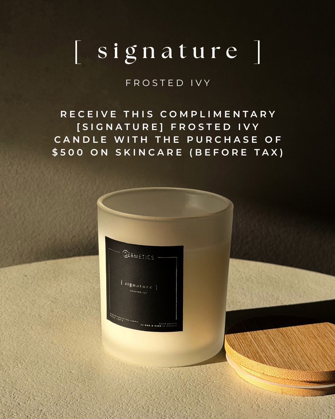 Get a Dermetics Branded Travel Tote with your purchase of $650+ on Skincare.