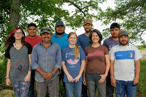 Team photo of Barr Farms farmers who work together to bring great produce and meats for those interested in local farms near me, organic farms near me and local meat farms near me.