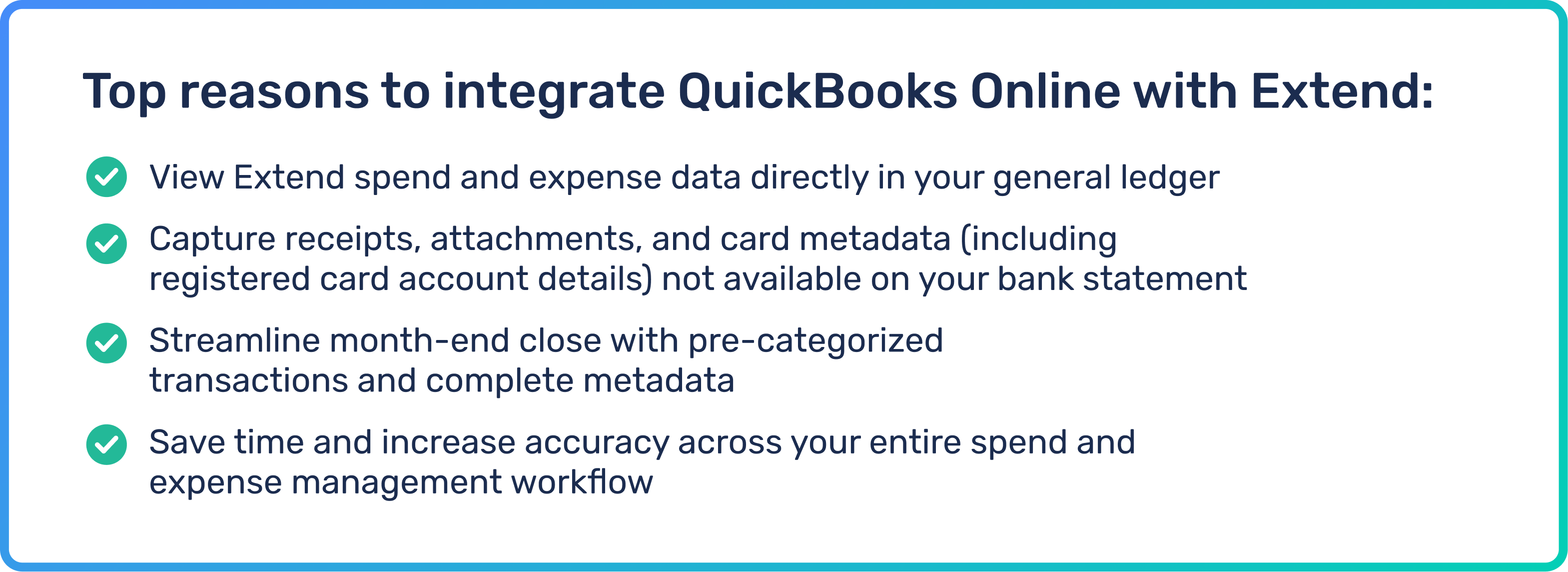 Top reasons to integrate QuickBooks Online with Extend