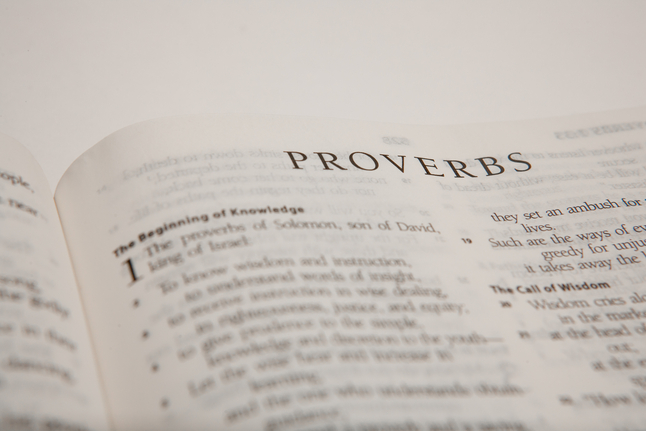 Proverbs provides its readers and listeners with Godly wisdom and instructions for righteous living.
