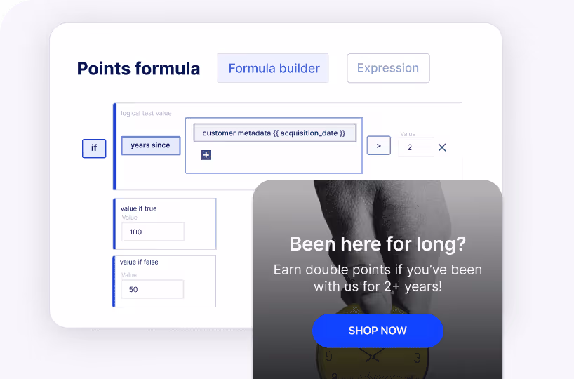 New feature: Loyalty dynamic formula and ecommerce mock