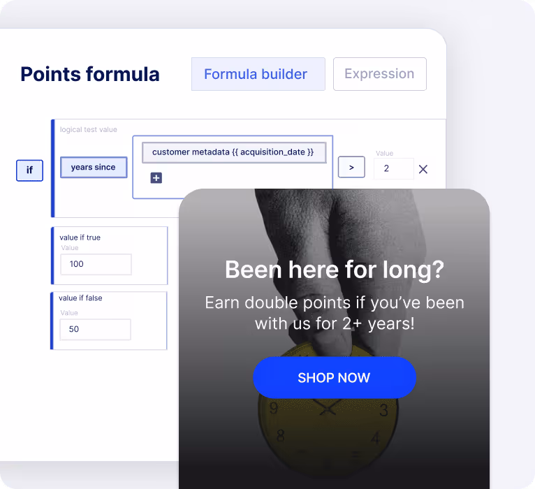 Visual showing dynamic loyalty points allocation