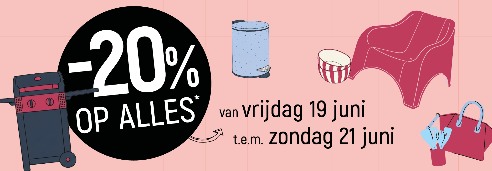 20% korting op alles