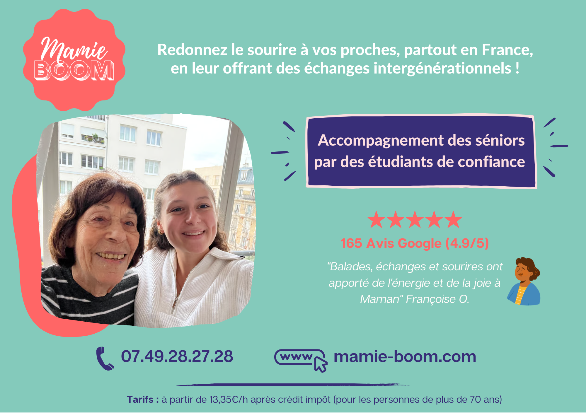 Service de compagnie par des étudiants de confiance