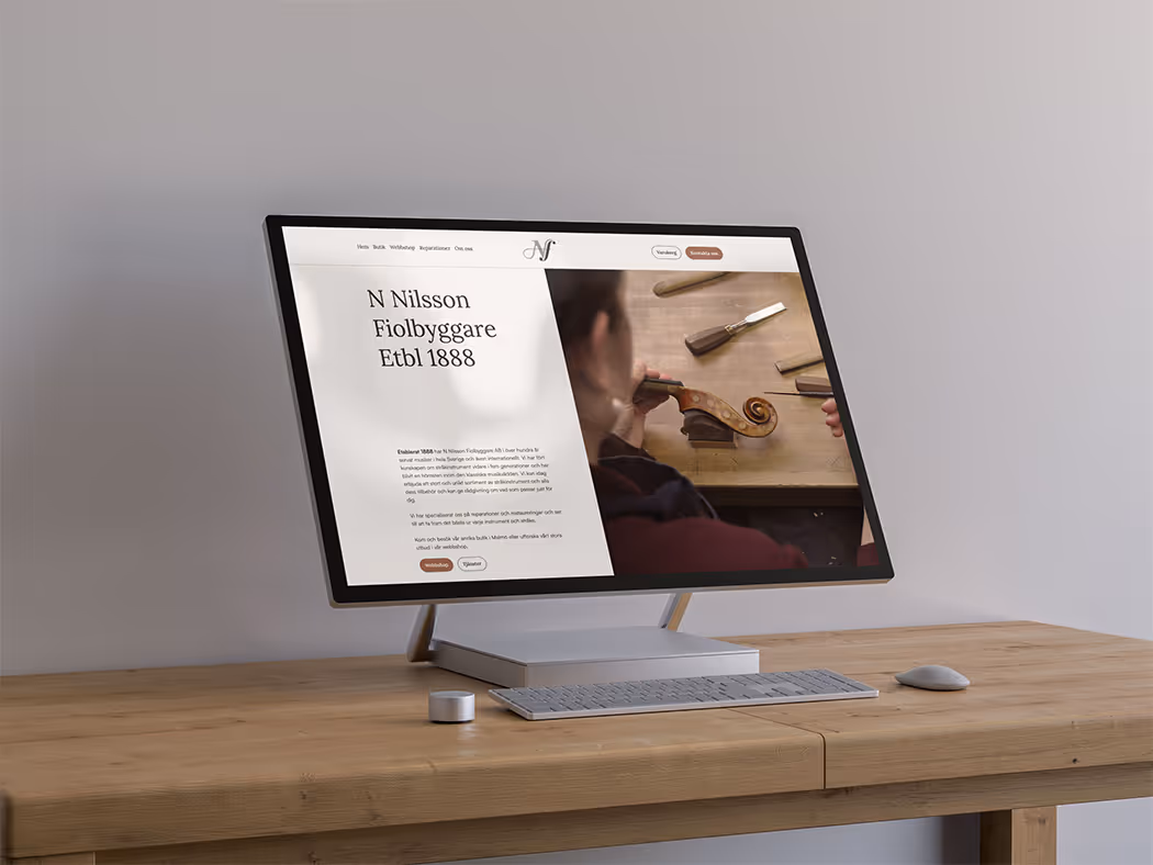 Fioler.se – Från föråldrad plattform till digitalt hantverk med Webflow CMS