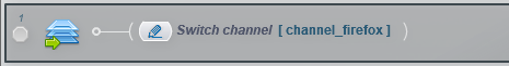 switch channel action in editior