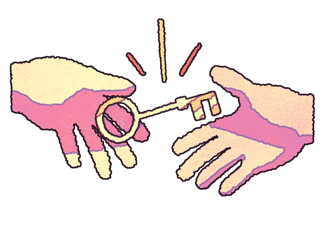 handing off key