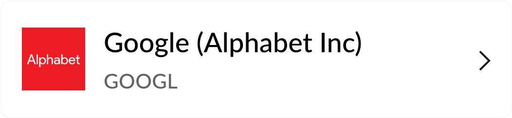 An example of a growth stock: Google (Alphabet)