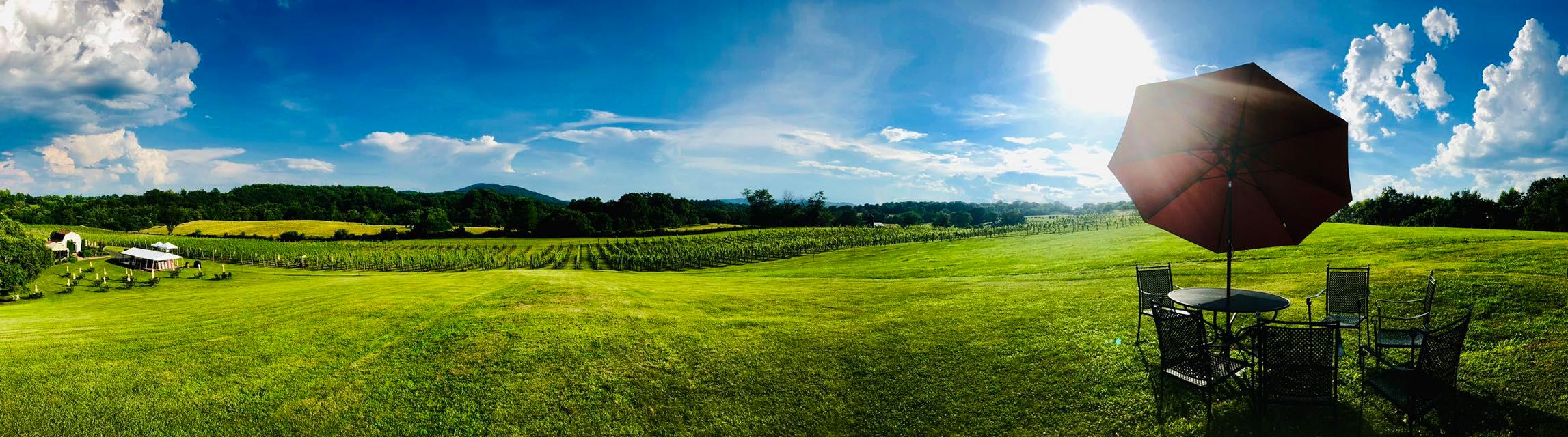 Three Fox Winery landscape home intro