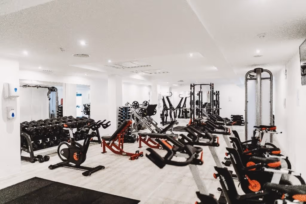 Gym Room with Equipment