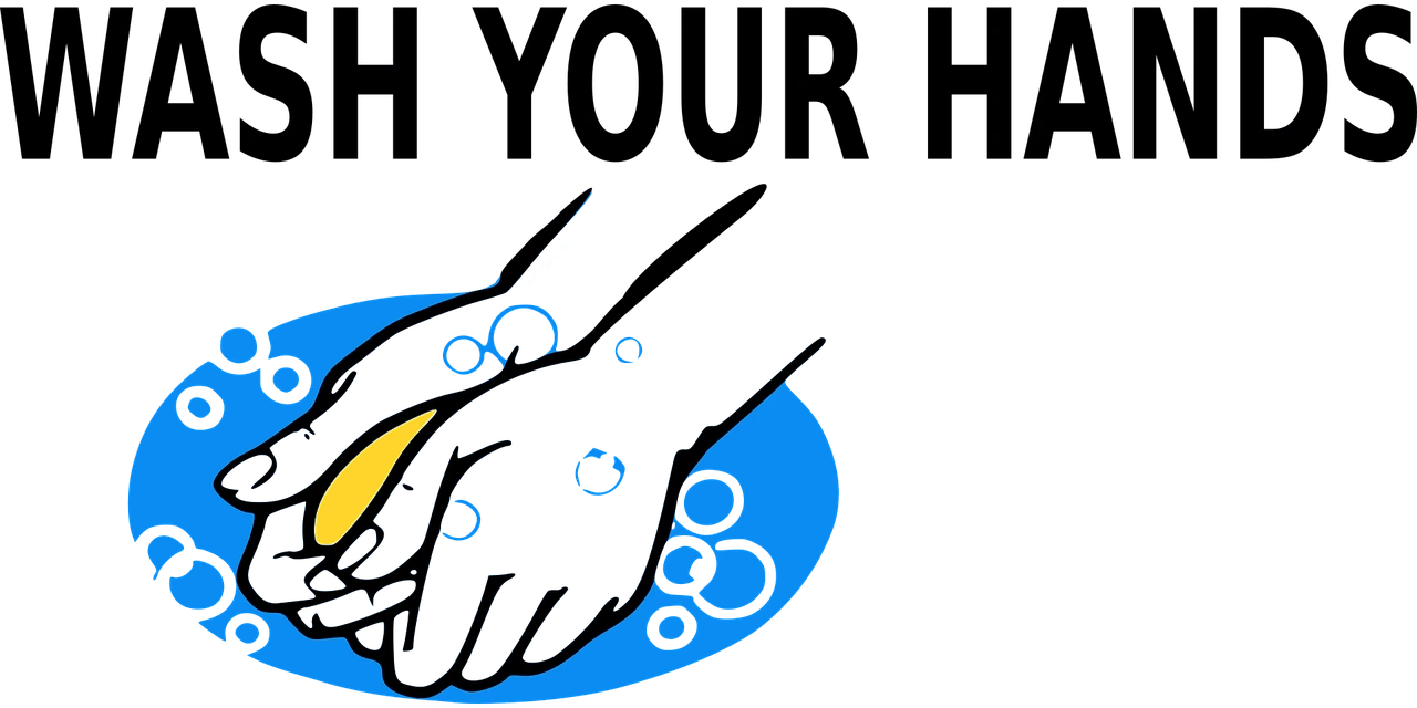 Person washing hands before performing gum massage for oral hygiene