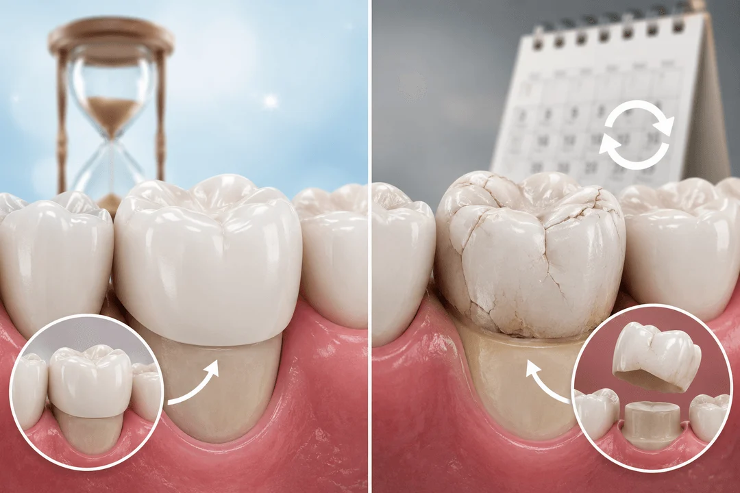 illustration showing How Long Do Dental Crowns Last ?