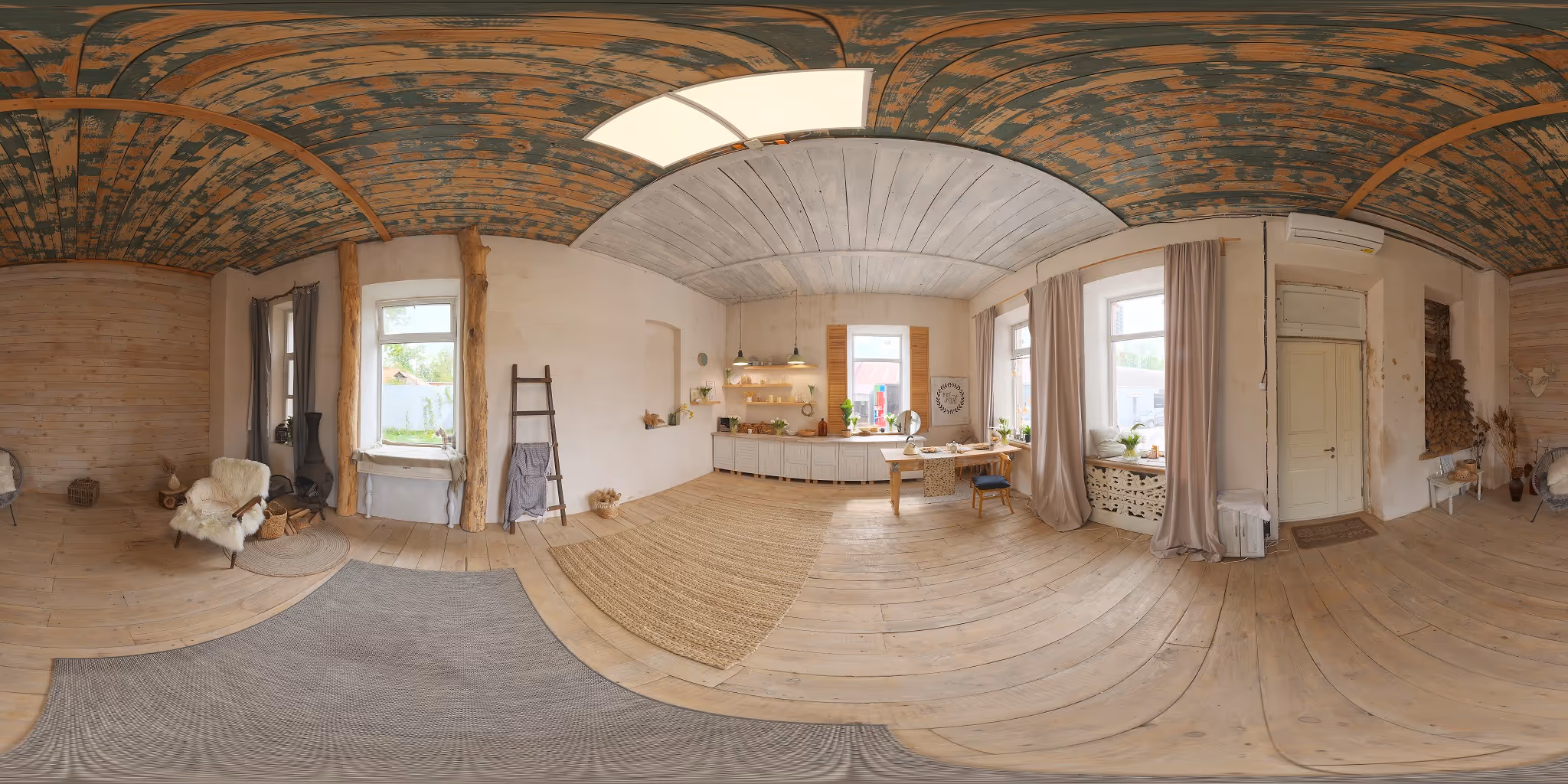 360 graden foto van een omgeving. Deze foto wordt in een 3D omgeving ingeladen en functioneert als belichting.