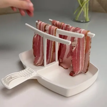 Microwave Bacon Hanger Dish