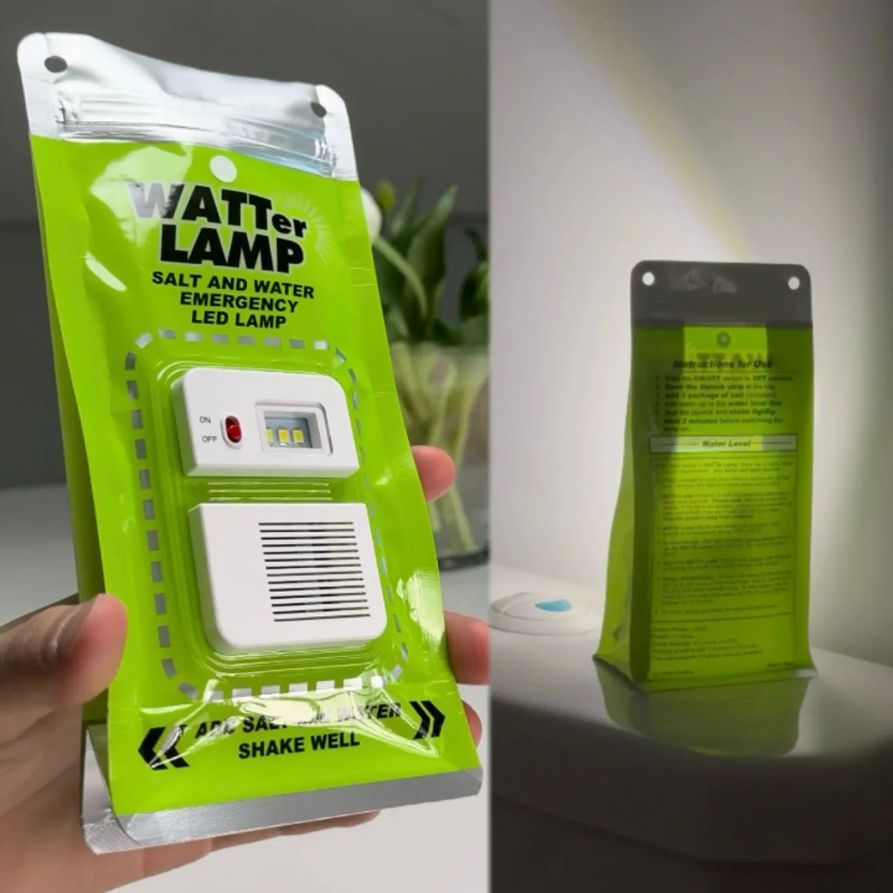 Salt Water Electricity Lamp