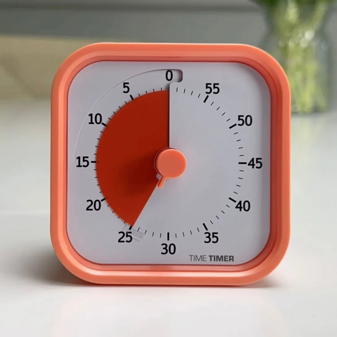 Pomodoro Technique Red Timer Clock