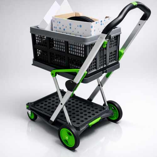 Collapsible Shopping Cart with Removable Bins