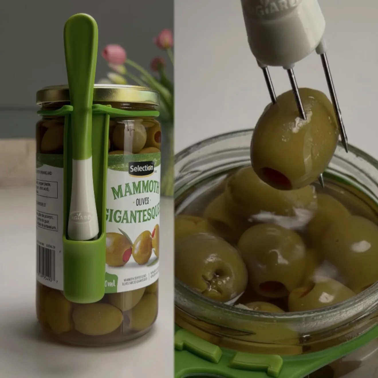 Trident Jar Mounted Fork for Olives Pickles etc.