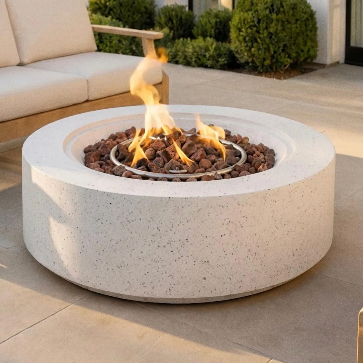 Large Propane Gas Powered Fire Pit