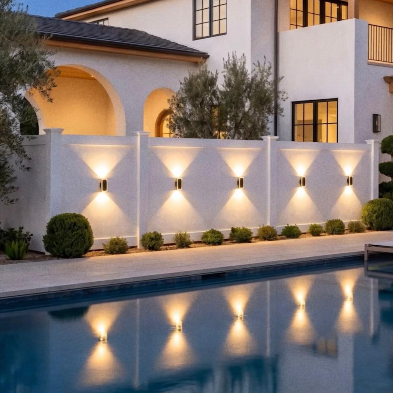 Solar Charging LED Wall and Fence Lights