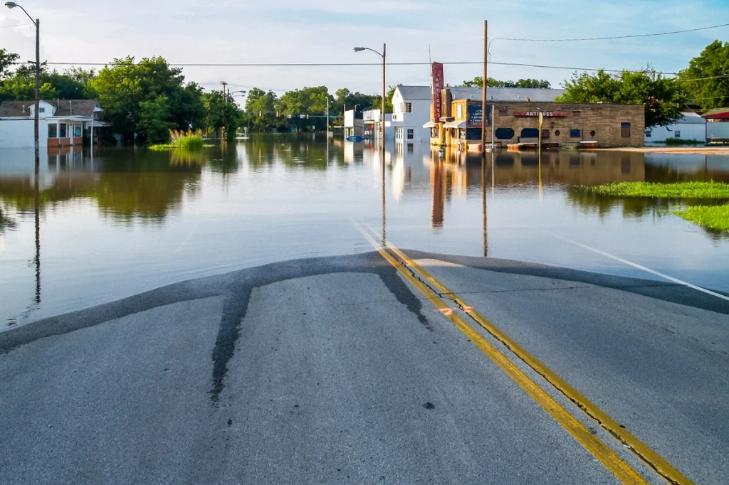 flooded street