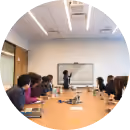 Meetingroom; interactive screen; camera, speaker
