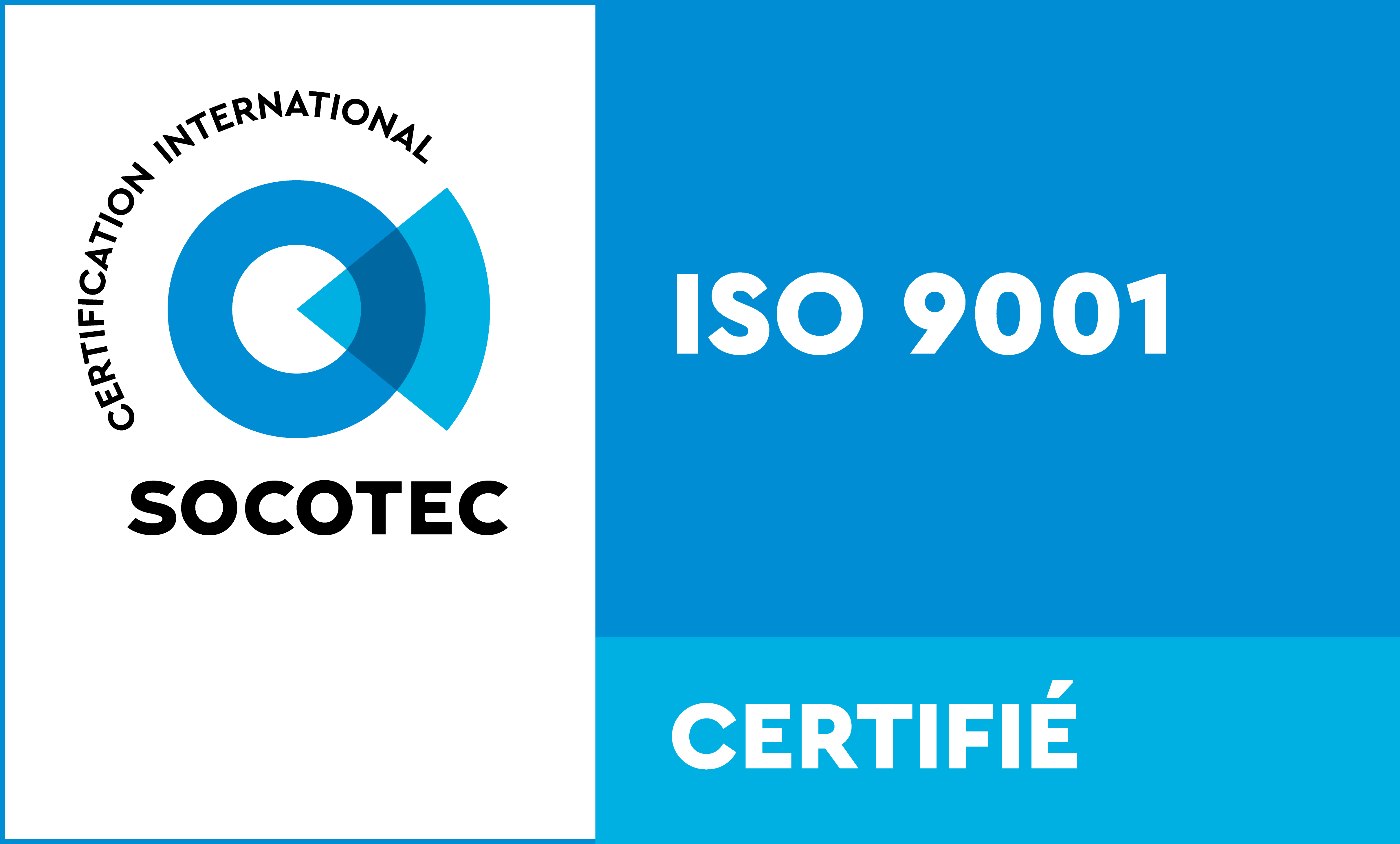 certification international SOCOTEC ISO 9001