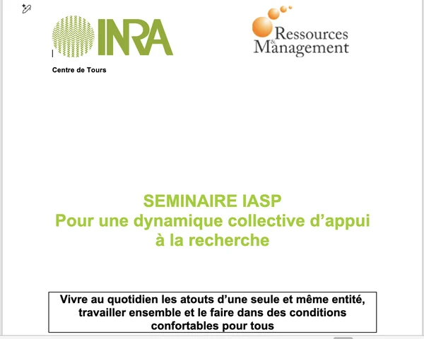 INRA, Centre de Tours : Une dynamique collective d’appui à la recherche
