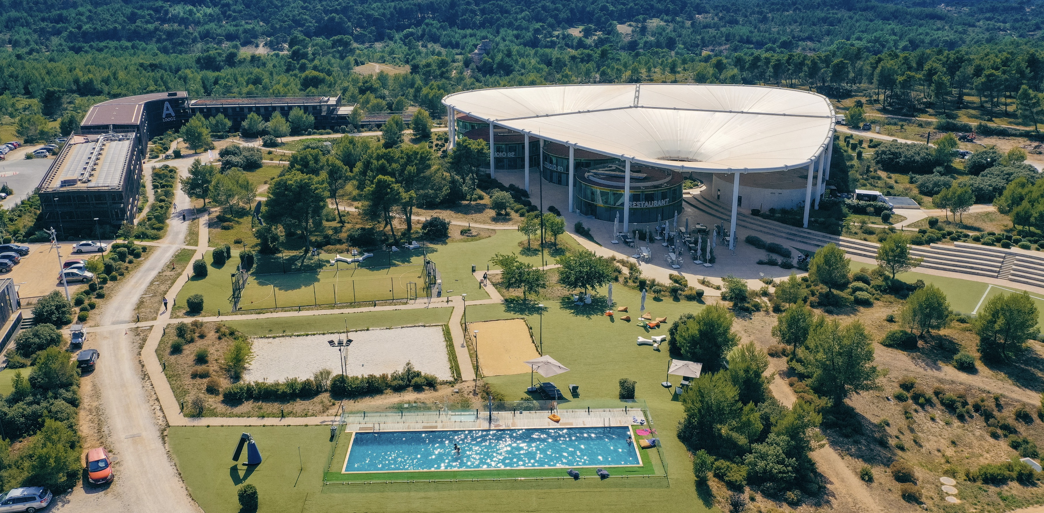 thecamp campus vue aérienne
