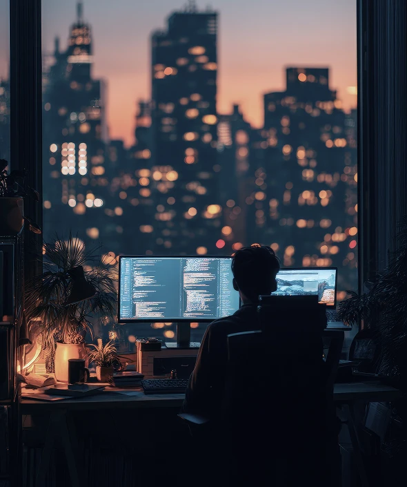 A Salesforce developer working with the Code.