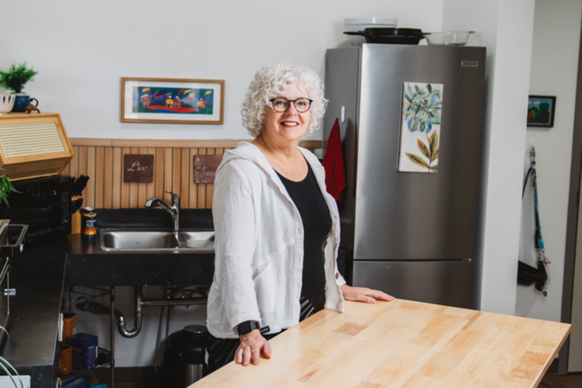 At Aven Pavilion Yellowknife resident, Dale Matheson is enjoying a renewed sense of community and space to enjoy the things that remind her of home.