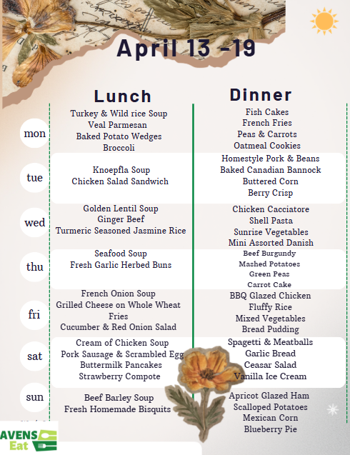 Weekly Menu
