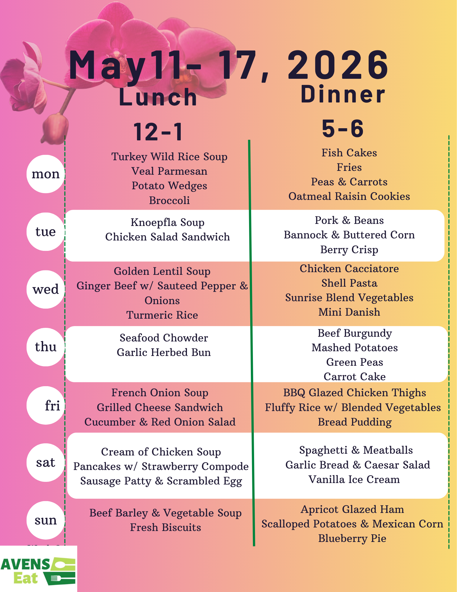 Weekly Menu