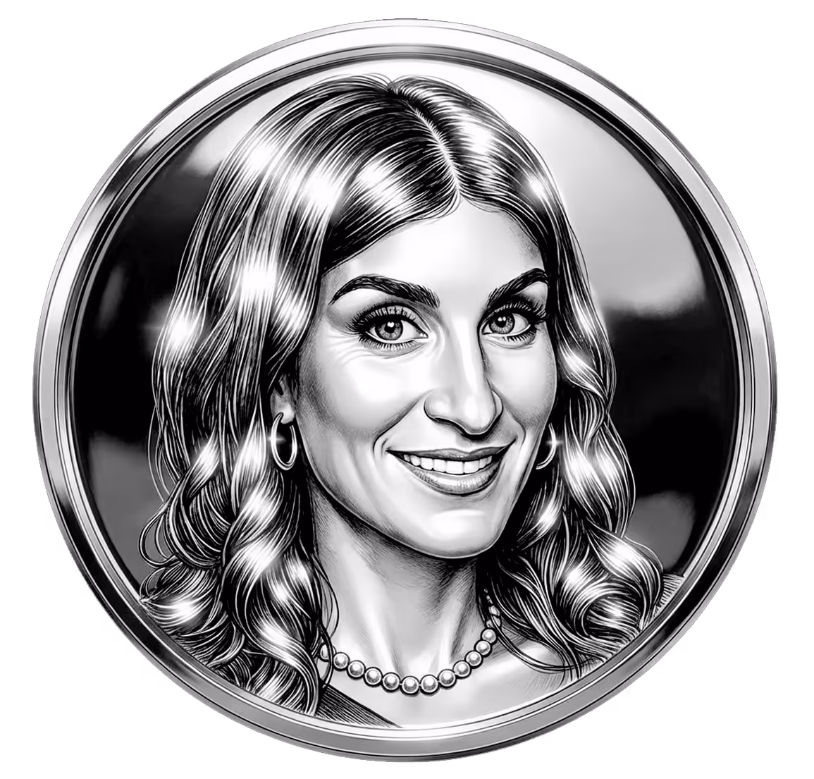 Coin with Haley's face