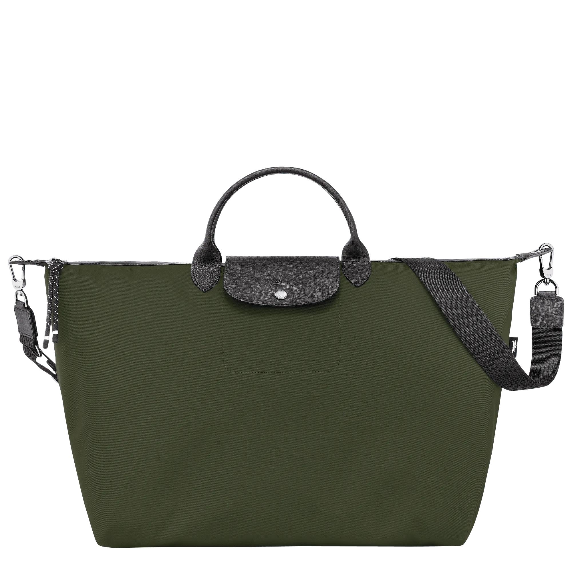 Sac Longchamp vert en cuir noir