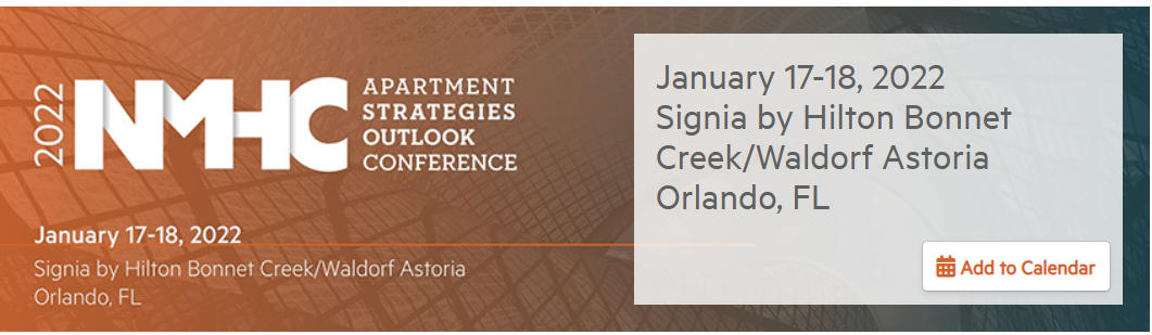 2022 NMHC Apartment Strategies Outlook Conference