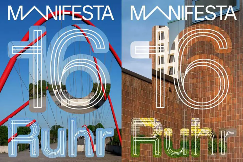 Plakat für das Festival Manifesta 16 Ruhr