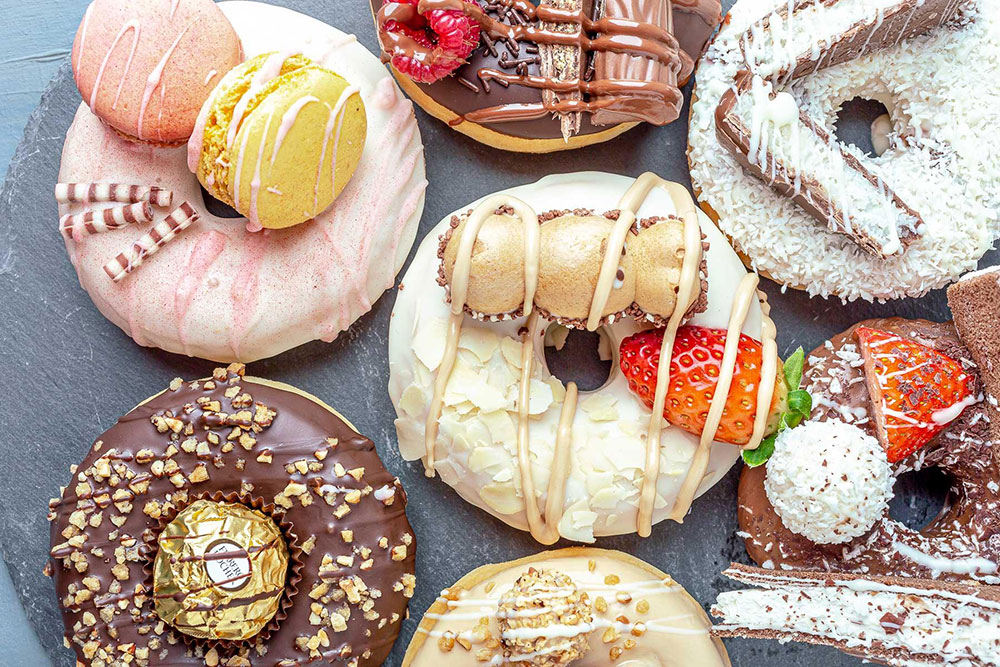Klassische, vegane und gefüllte Donuts bei TopTop Donuts