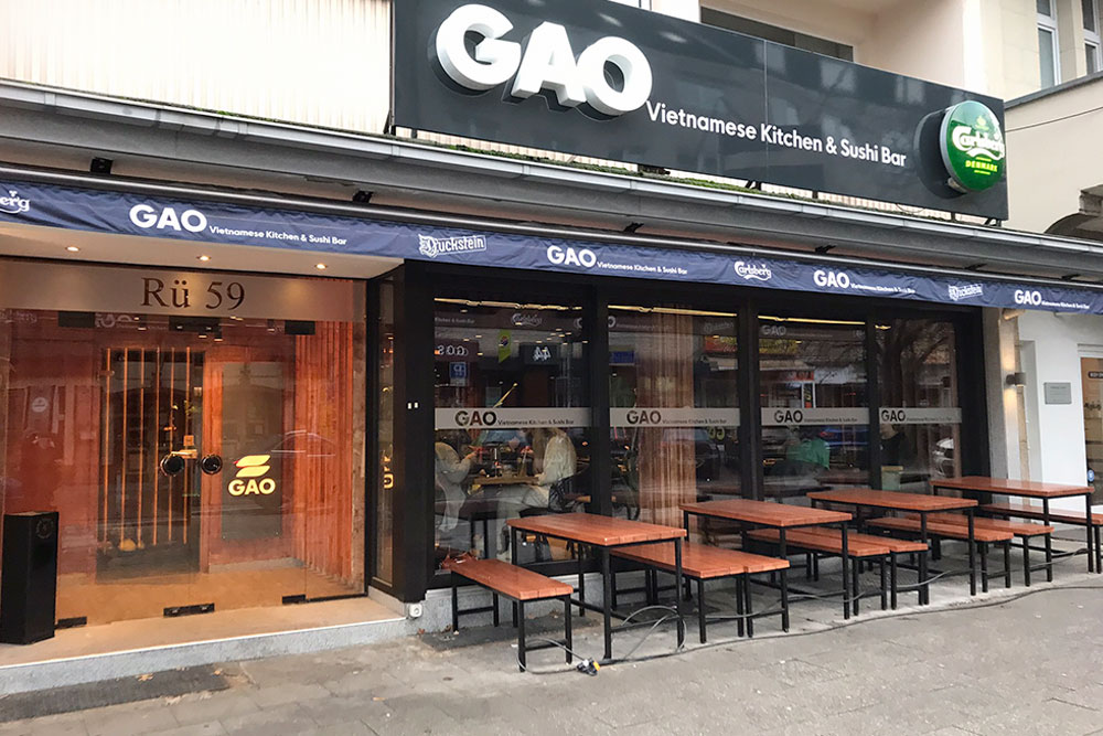 Aussenansicht von GAO Asian Cuisine & Sushi Bar in Essen-Rüttenscheid