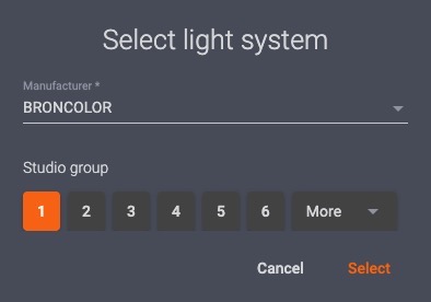 How to configure studio light systems