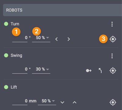 Photorobot интерфейс конфигурации оборудования