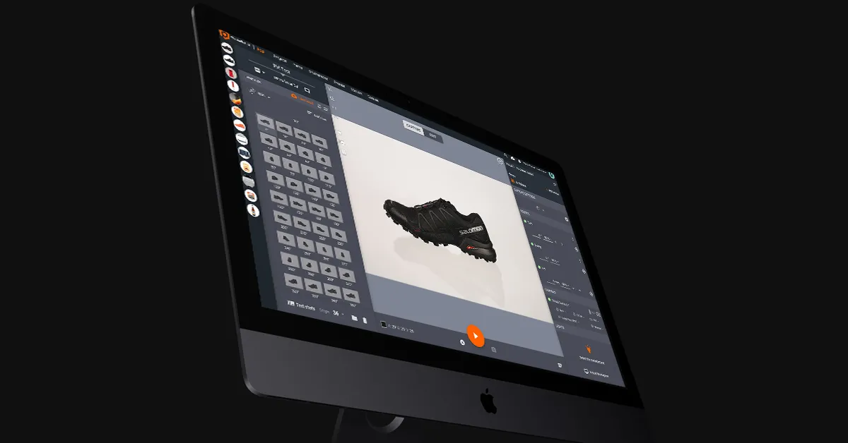 Používateľské rozhranie softvéru na úpravu fotografií s 3D modelom
