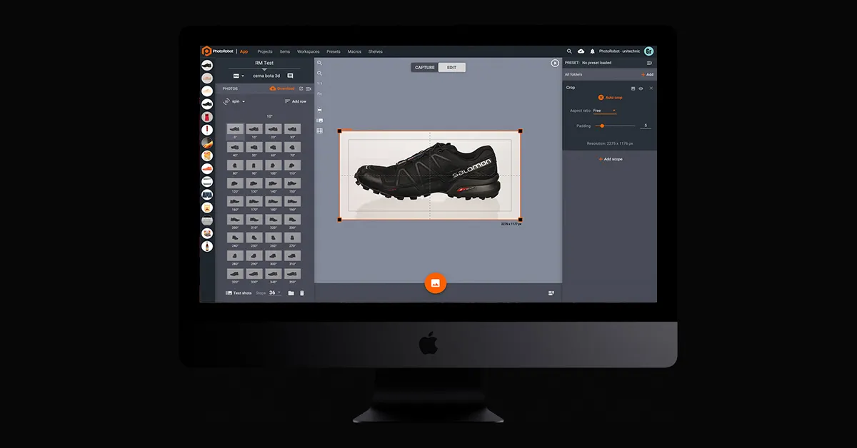 Orezanie obrázkov pred vytvorením 3D modelu.