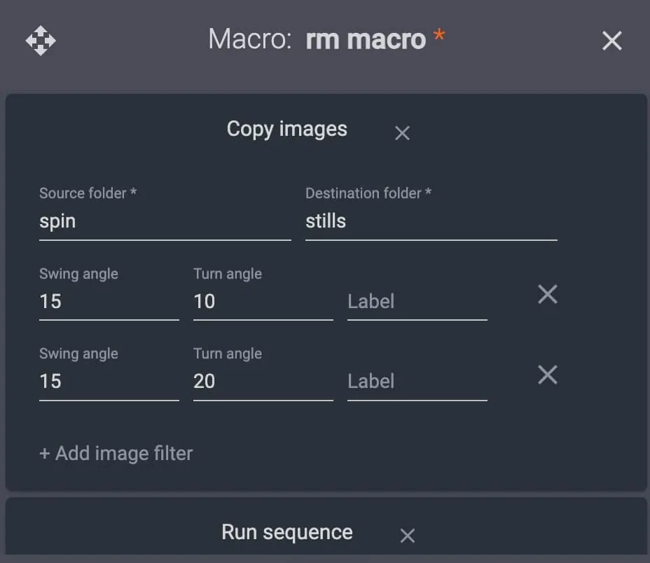 Software macro copiar imagens