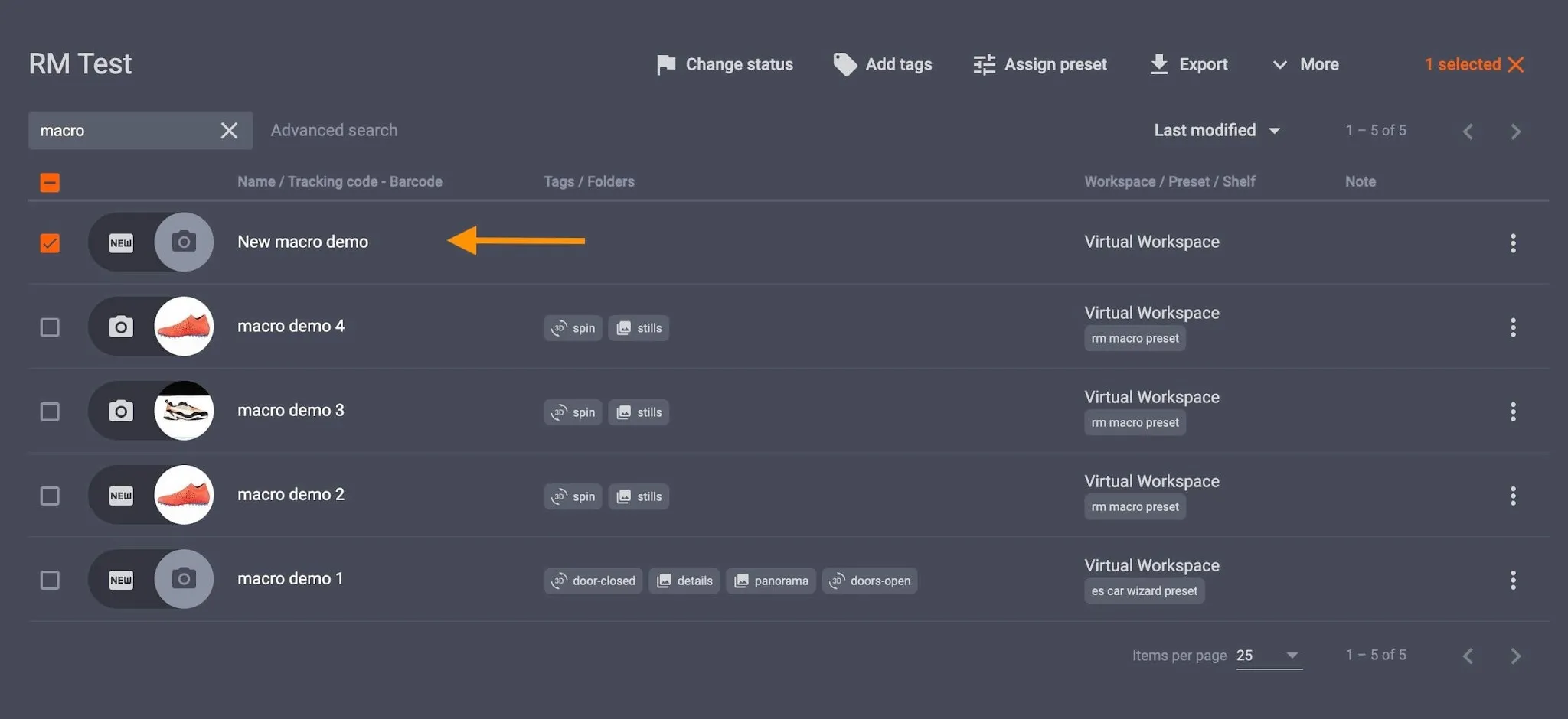 Criar novas macros de captura