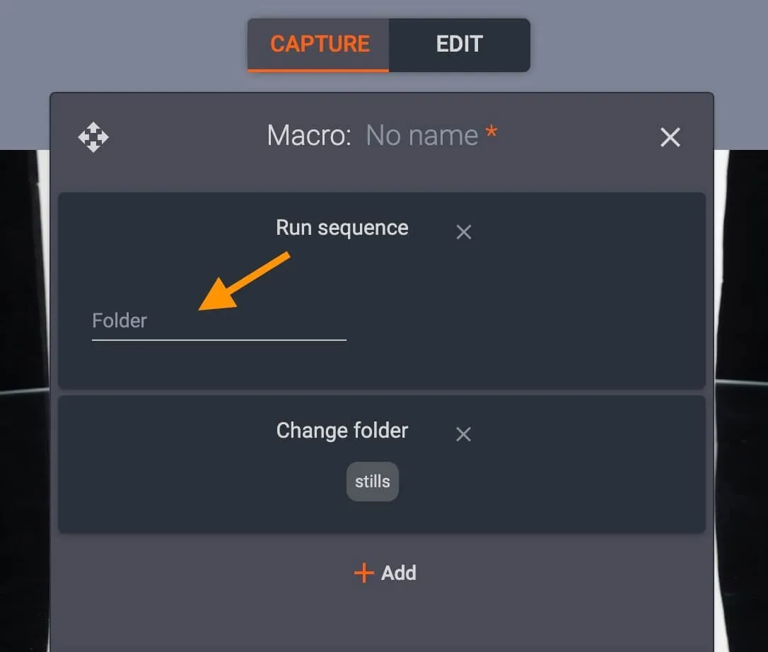 Sequência de execução de macro de software