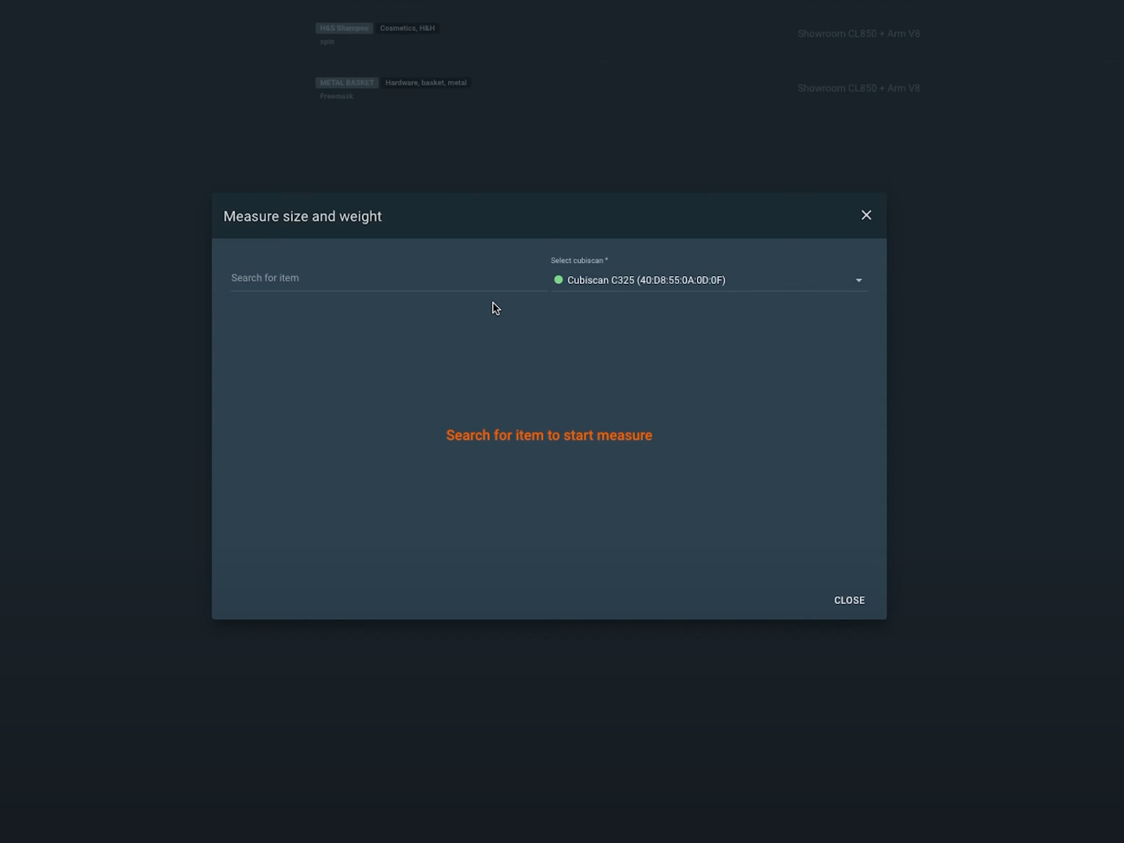 CubiScan weighs and measures items to automatically generate data for automated capture.