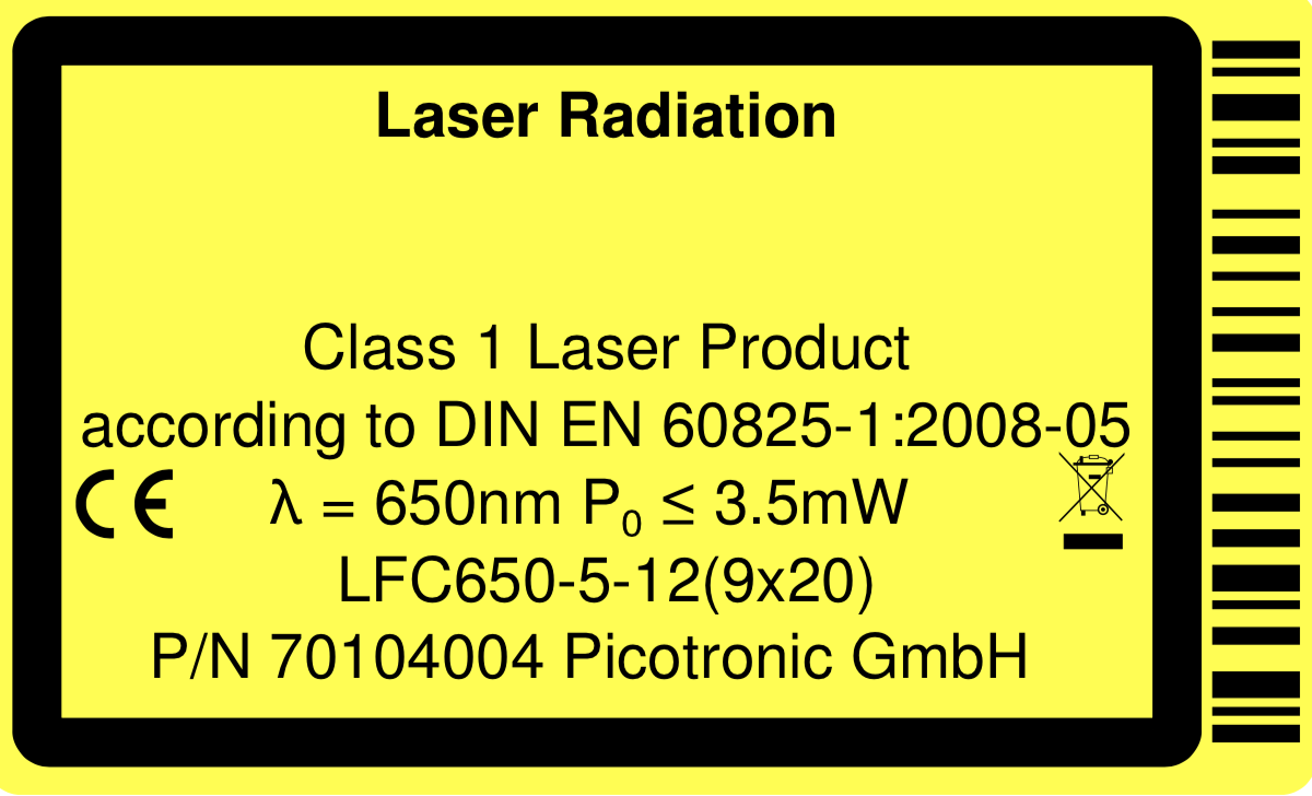 Centering Laser (Dot Test)