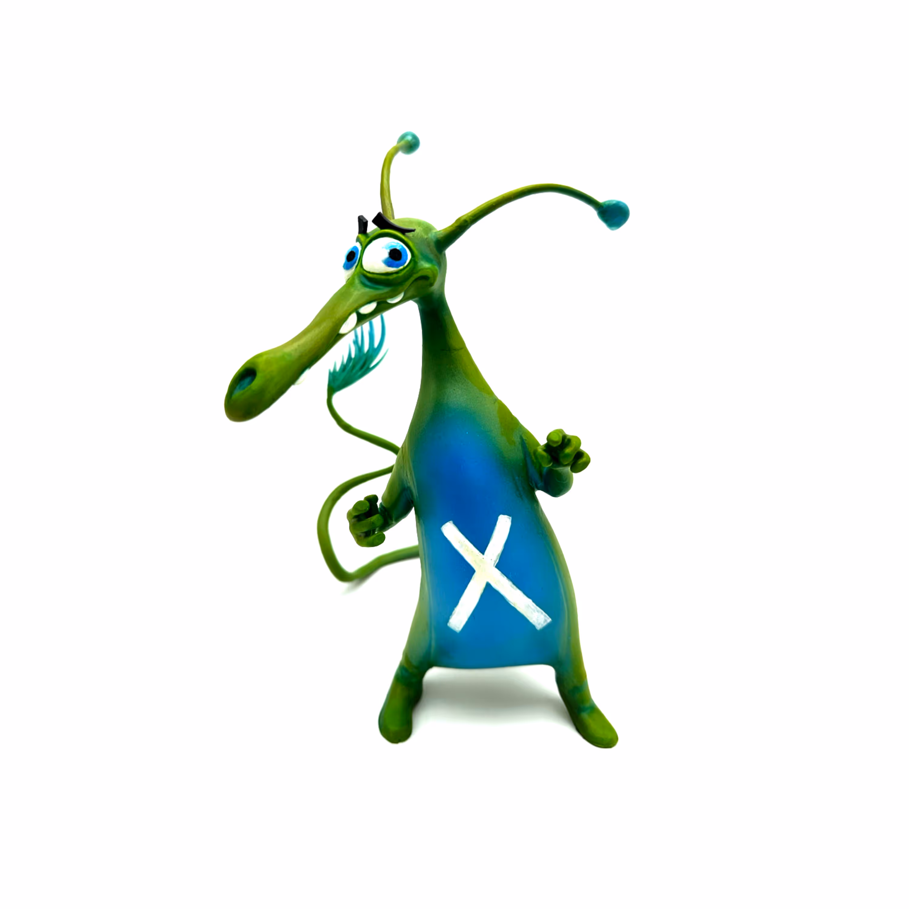 Figuratief model geprint in resin. Complexe airbrush afwerking