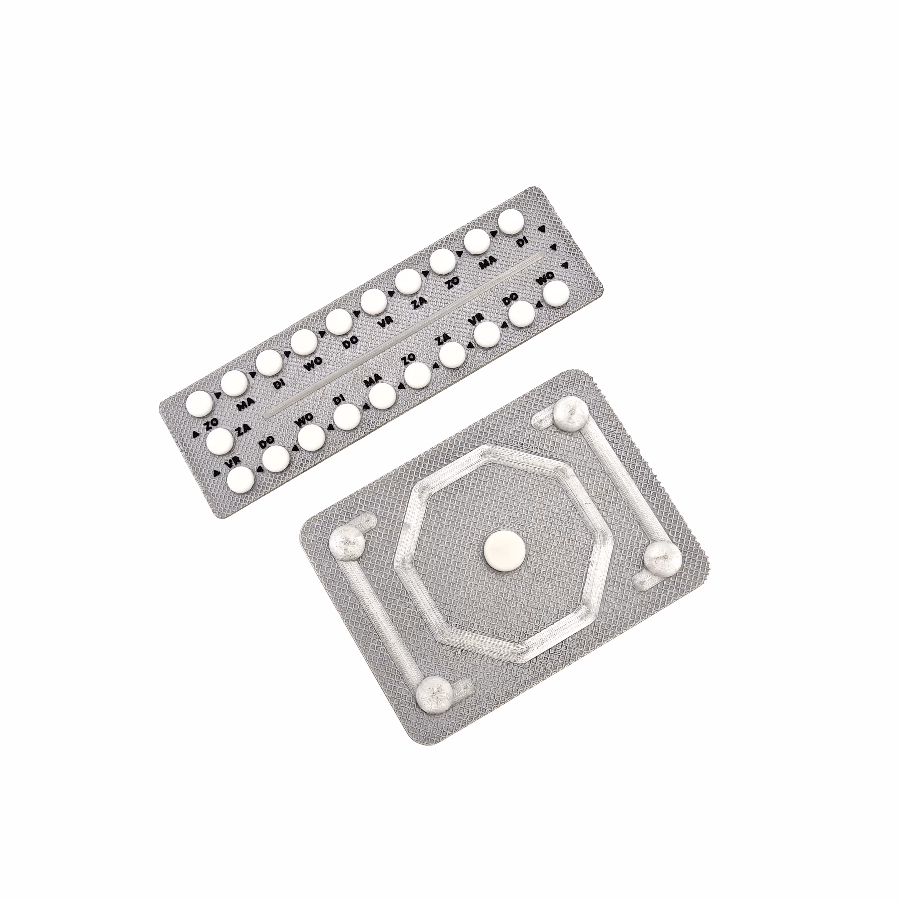 Educatieve demonstratiemodel in PLA, geproduceerd via FDM printing voor Sensoa's anticonceptiecampagne